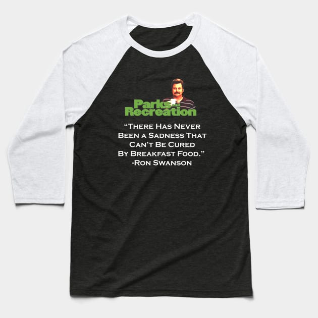 RON SWANSON QUOTE Baseball T-Shirt by Cult Classics